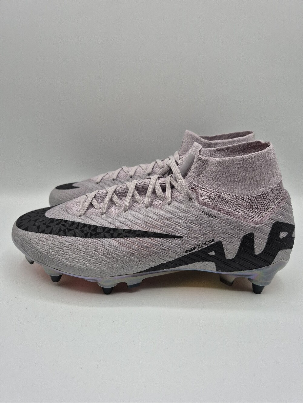 Nike Mercurial Superfly 9 Elite SG-PRO Rising Gem Grey Soccer Cleats Mens Sz 7